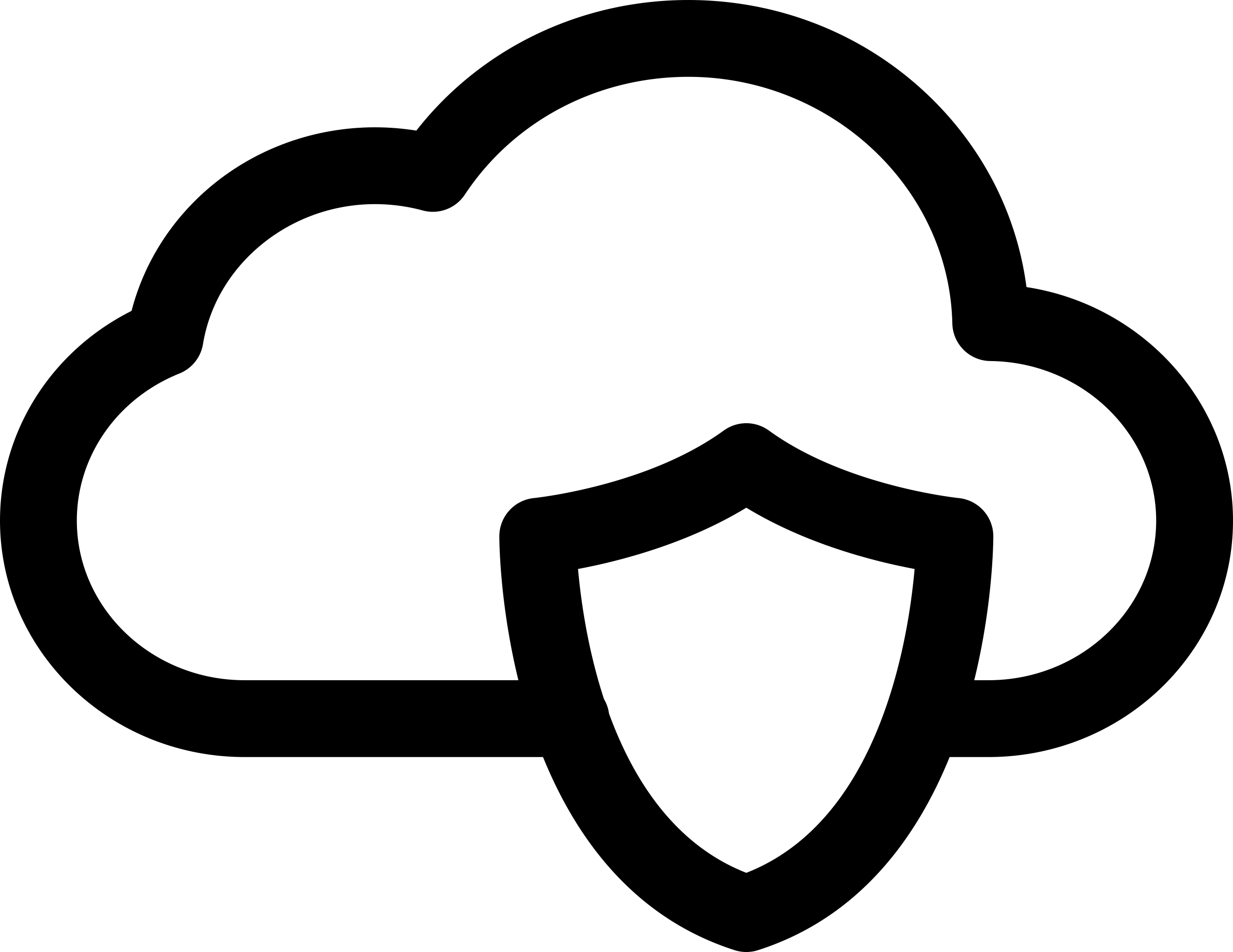 Protected Cloud Icon Svg Vector Free Vectors